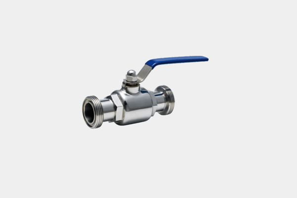 straight-way type threaded ball valve